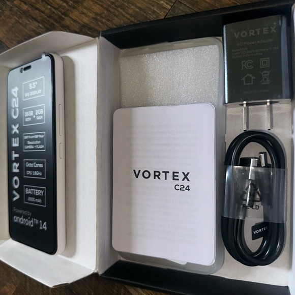 Vortex C24 Android 14 Smartphone - Black - Picture 6 of 9